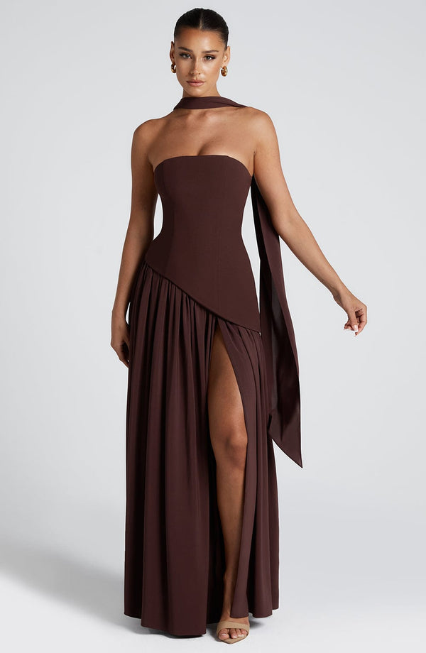 MALIYAH | VESTIDO LARGO ASIMÉTRICO