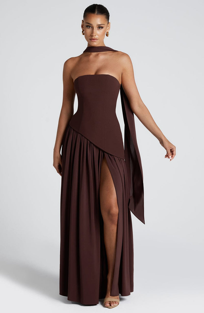 MALIYAH | VESTIDO LARGO ASIMÉTRICO