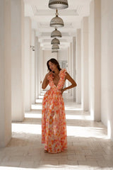 ISLA | VESTIDO LARGO ESTAMPADO