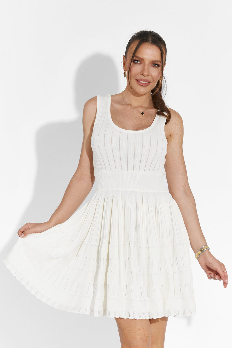 ROMY | VESTIDO MINI DE PUNTO SIN MANGAS