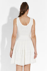 ROMY | VESTIDO MINI DE PUNTO SIN MANGAS