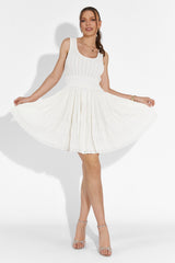 ROMY | VESTIDO MINI DE PUNTO SIN MANGAS