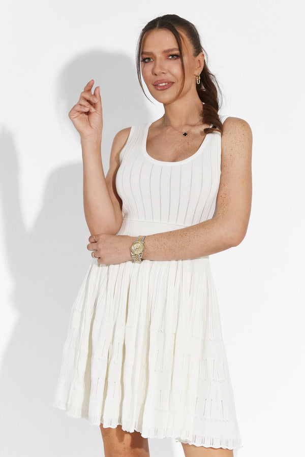 ROMY | VESTIDO MINI DE PUNTO SIN MANGAS