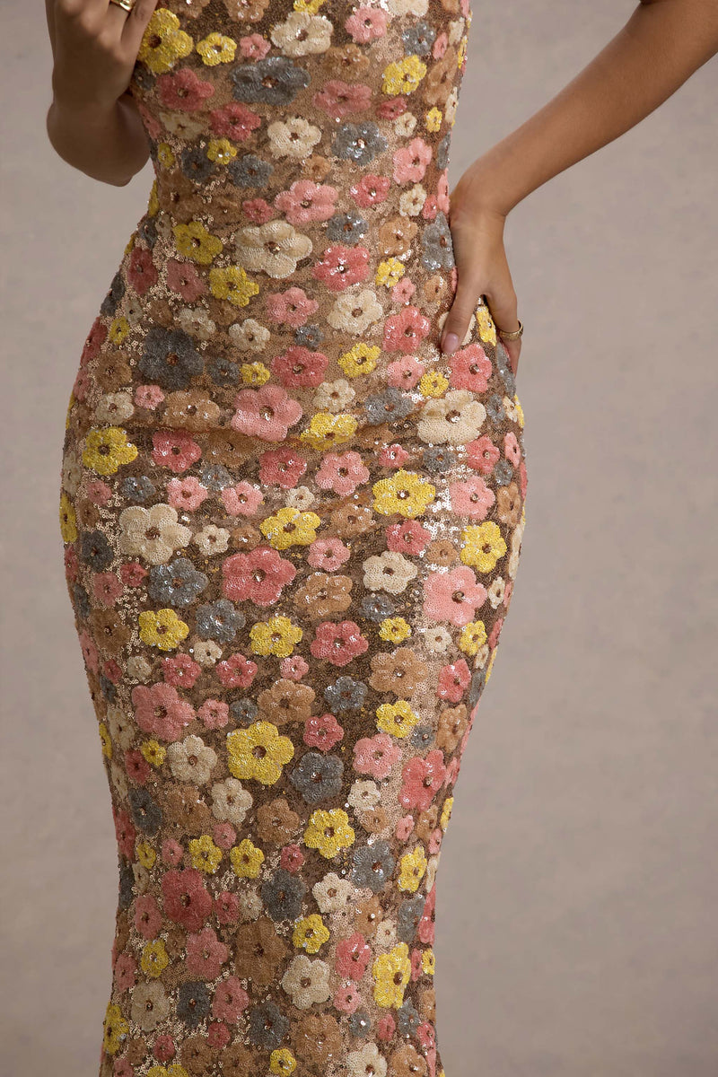 GIULIA | VESTIDO LARGO CON LENTEJUELAS