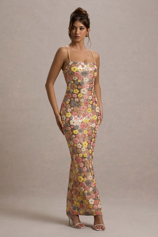 GIULIA | VESTIDO LARGO CON LENTEJUELAS